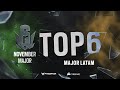 #SIXMAJOR NOVEMBRO | TOP 6 | Rainbow Six Siege