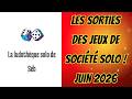 Solo Board Game Releases June 2026 