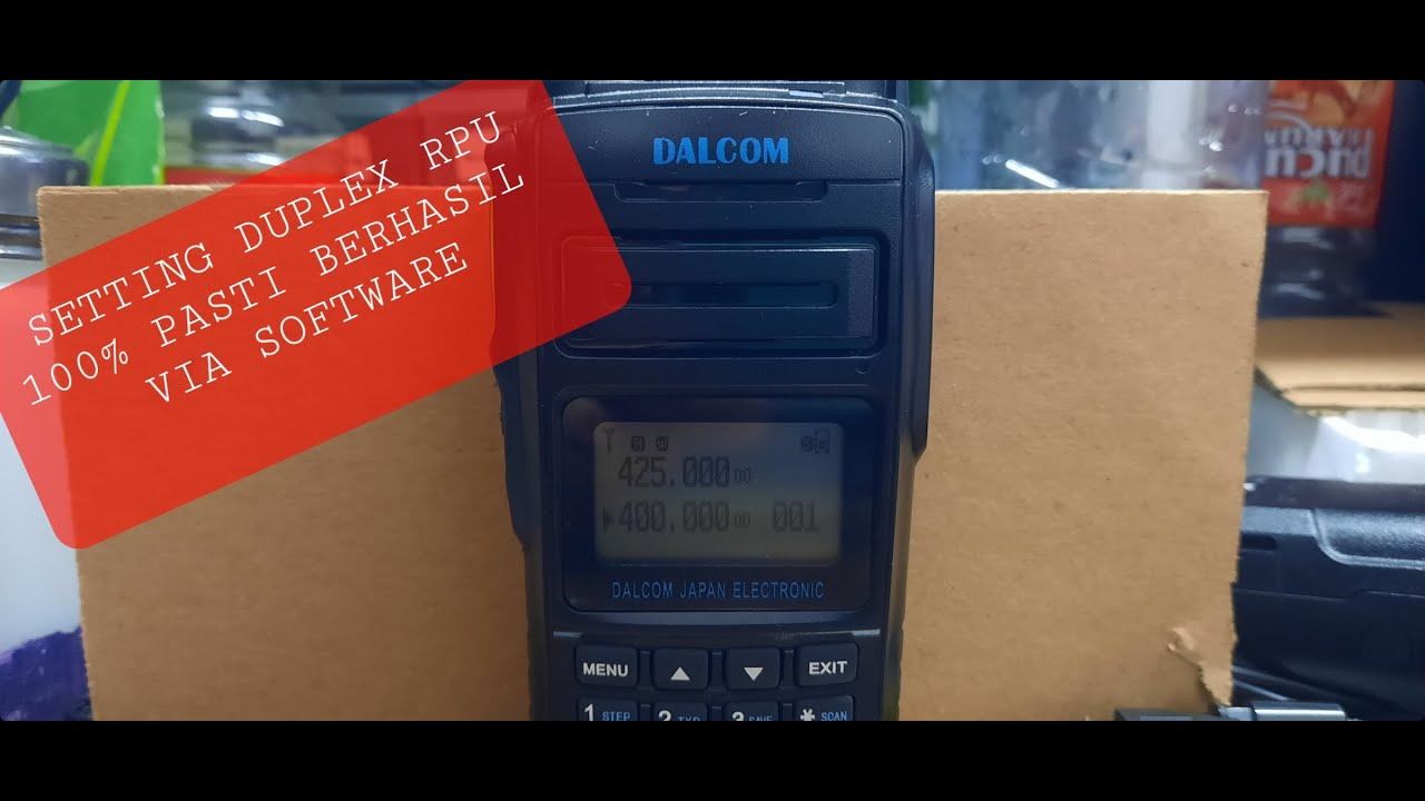 100% PASTI BISA | SETTING DUPLEX RPU HT DALCOM DL-9000 DUALBAND | VIA SOFTWARE