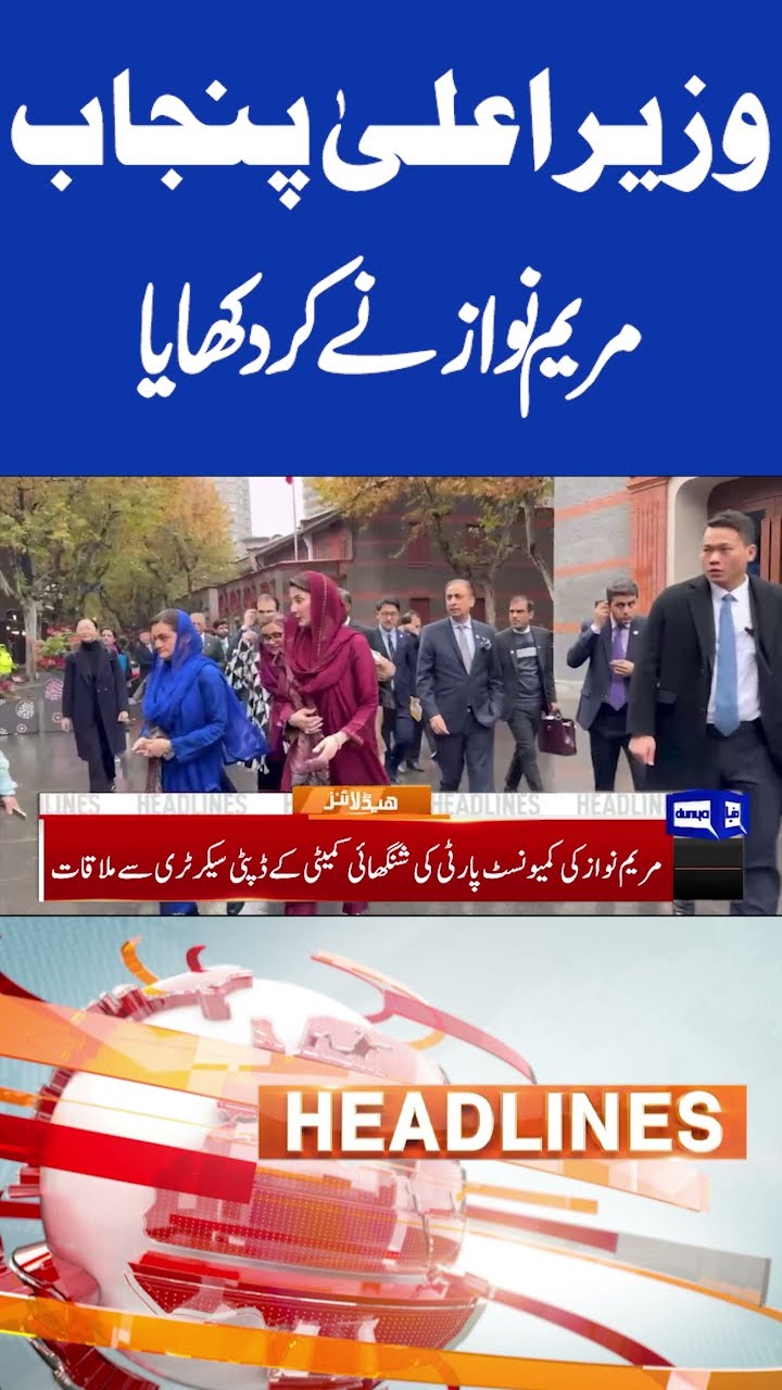 Punjab Chief Minister Maryam Nawaz | 08pm Headlines #shortsfeed #shortnews #shortsviral