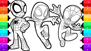 Coloring Marvels Spidey and his Amazing Friends Superhero Coloring Page