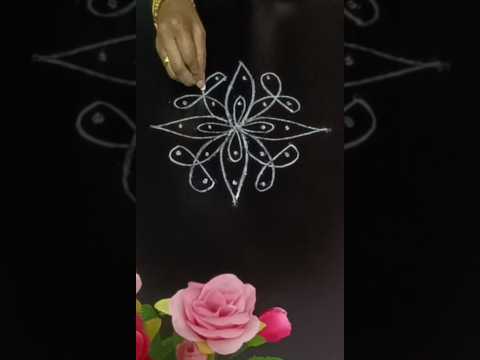 5*3*3 dots small beginners rangoli designs #easyrangoli#muggulu#kolam#shortsfeed#youtube