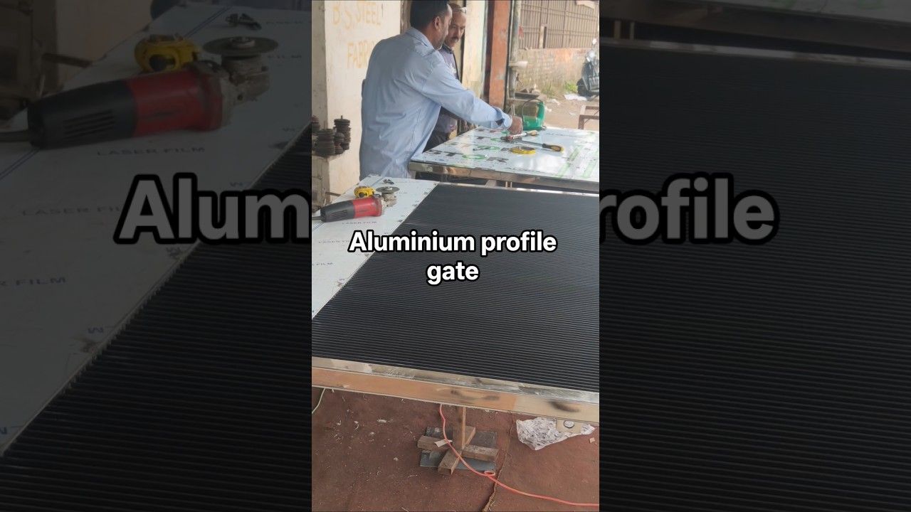 Aluminium profile gate 🎬🎬