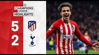 5 GOALS in One Match! Atletico Madrid vs Tottenham Highlights