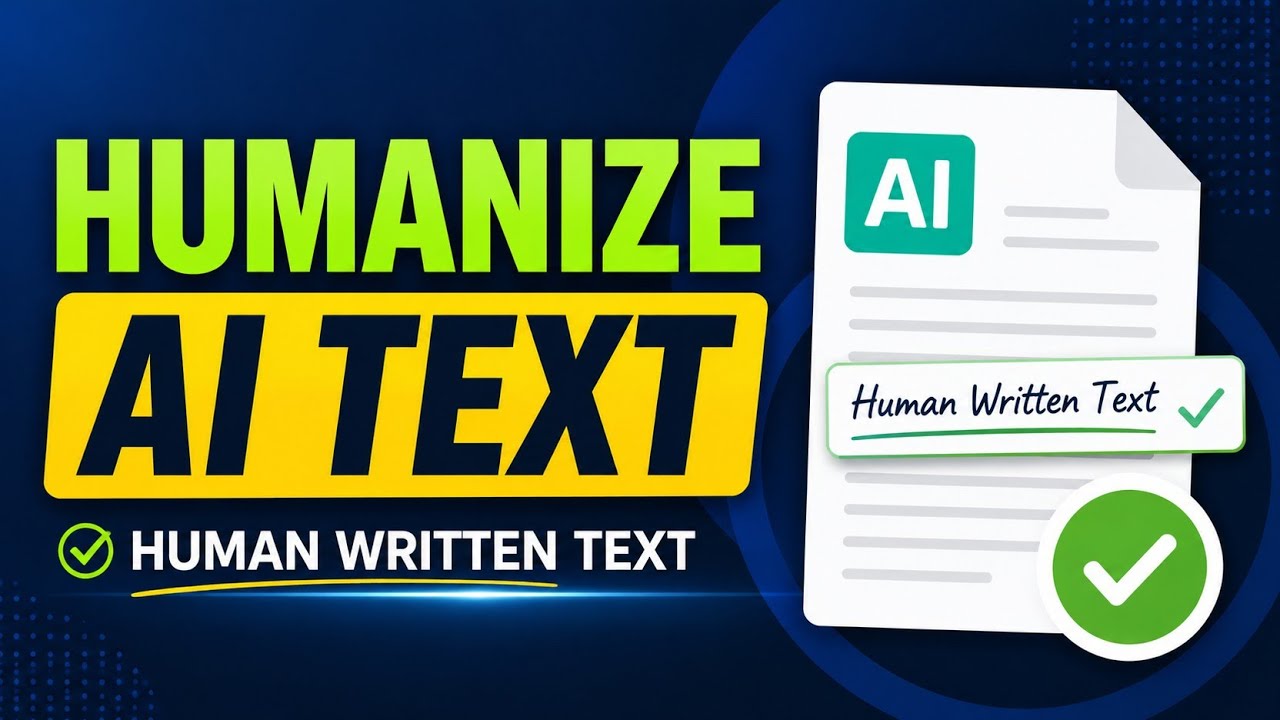 Humanize AI Text ! It works 100%.