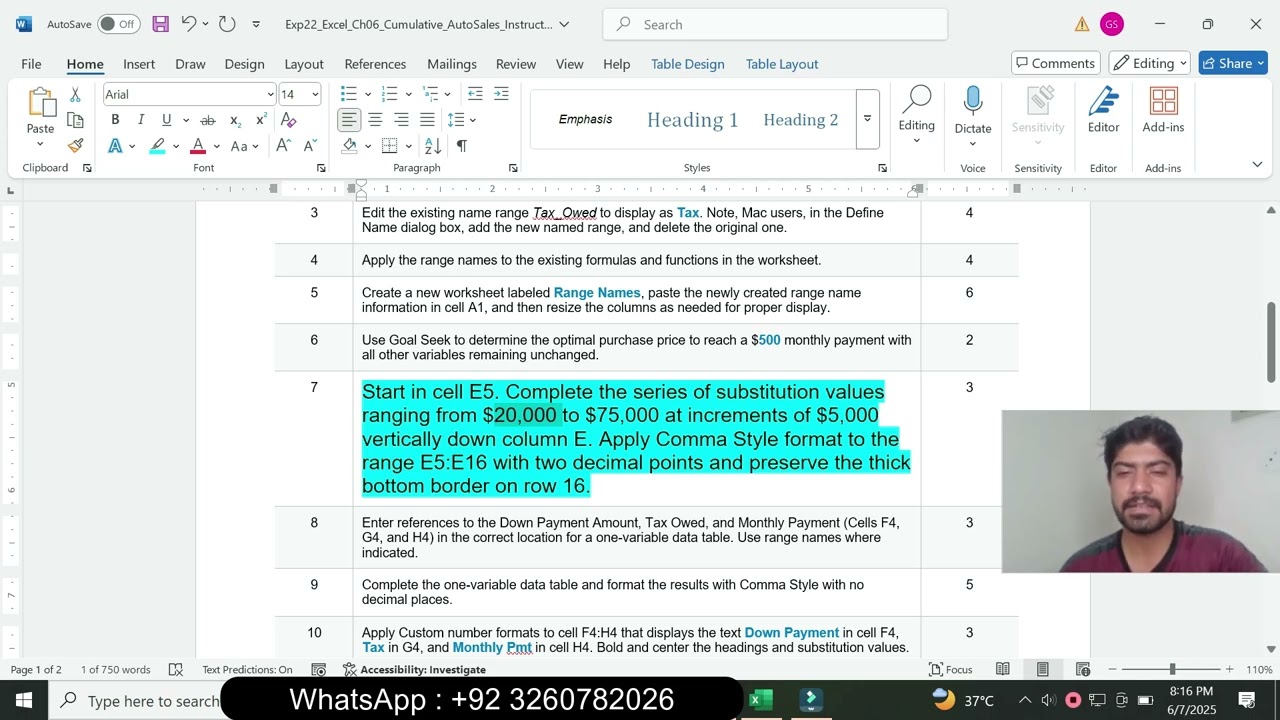 Exp22_Excel_Ch06_Cumulative_AutoSales | Exp22 Excel Ch06 Cumulative AutoSales |excel Ch06 Cumulative