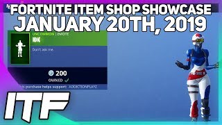 Fortnite Item Shop *NEW* IDK EMOTE [January 20th, 2019] (Fortnite Battle Royale)