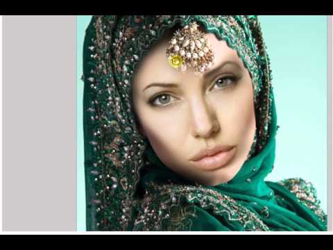 انجلينا جولي تركيب وجهها على عارضة هندية 