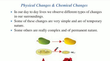 Physical and Chemical Changes, Notes Only, Science, Class 7, Maharashtra board, Chapter 13