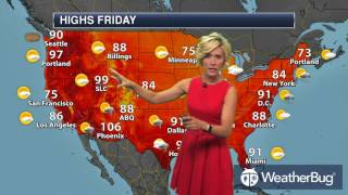 WeatherBug's National Weather Outlook for Aug 03, 2017