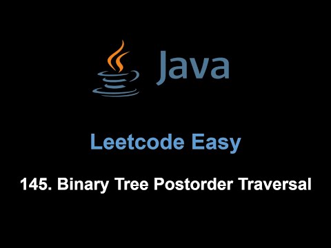 Leetcode 145. Binary Tree Postorder Traversal (Java)