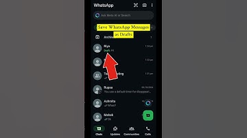 Save WhatsApp Messages as Drafts #howto #draft #whatsapp #message #new