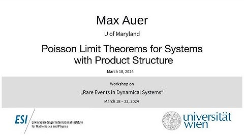 Max Auer - Poisson Limit Theorems for Systems with Product Structure