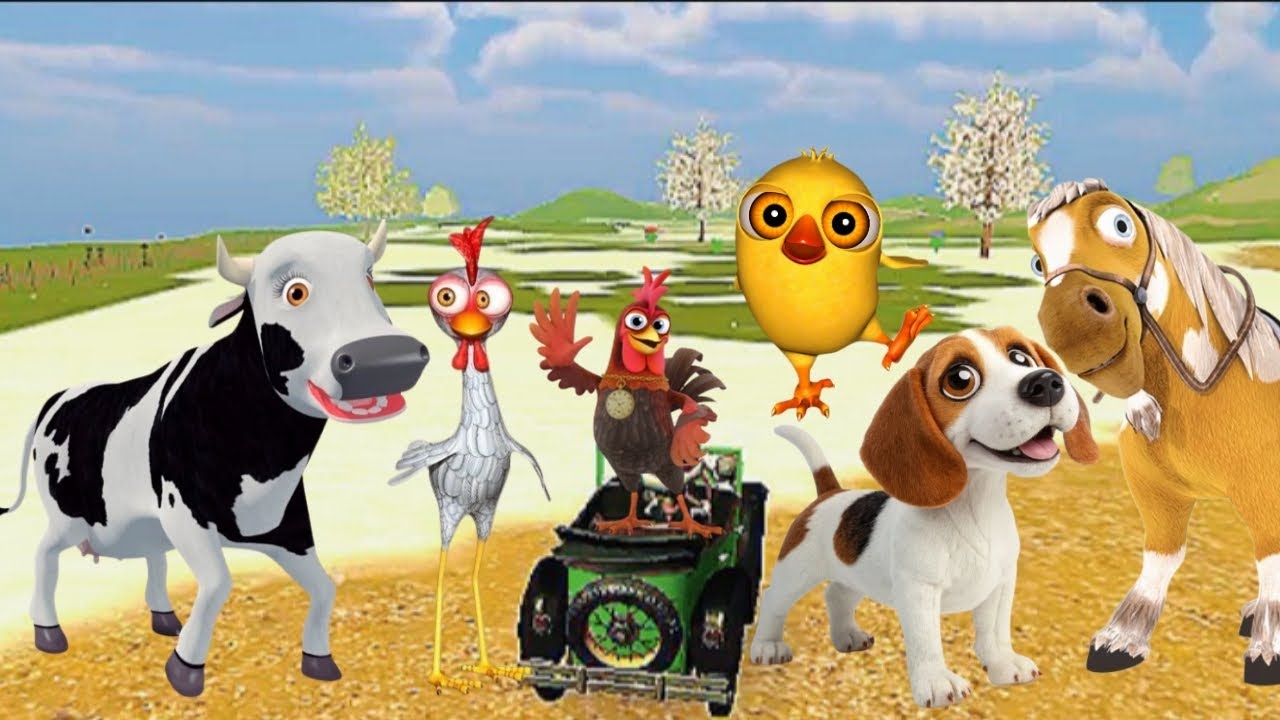 El Pollito pío 3d | El toro se congela jugando game ep-19 en el juegodel Toroy el Tractor 3D 2026