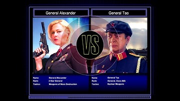 Command & Conquer General Zero Hour Challenge General Alexander VS General Tao Hard Mode #6