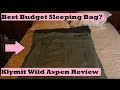 Klymit Wild Aspen Lightweight Rectangle Sleeping Bag Review, Demo (Best Budget Sleeping Bag?)