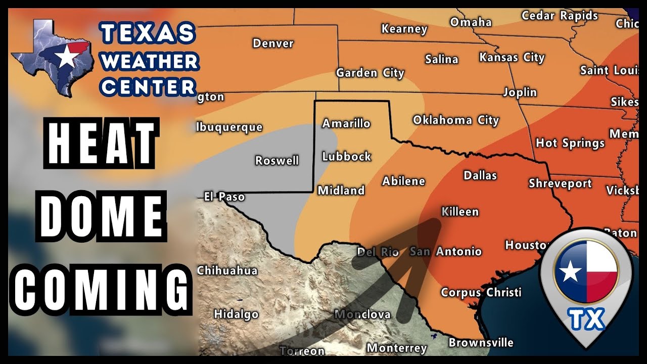 Texas: Storm Chances Continue; Heat Dome Builds Next Week - YouTube