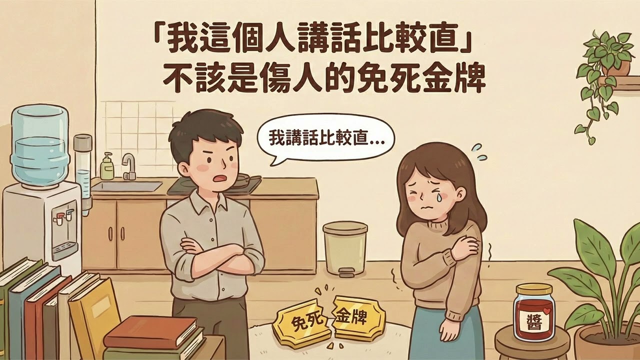 就醬過日子｜「我這個人講話比較直」，不該是傷人的免死金牌