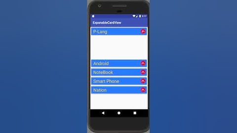 Kotlin, expandable cardview example