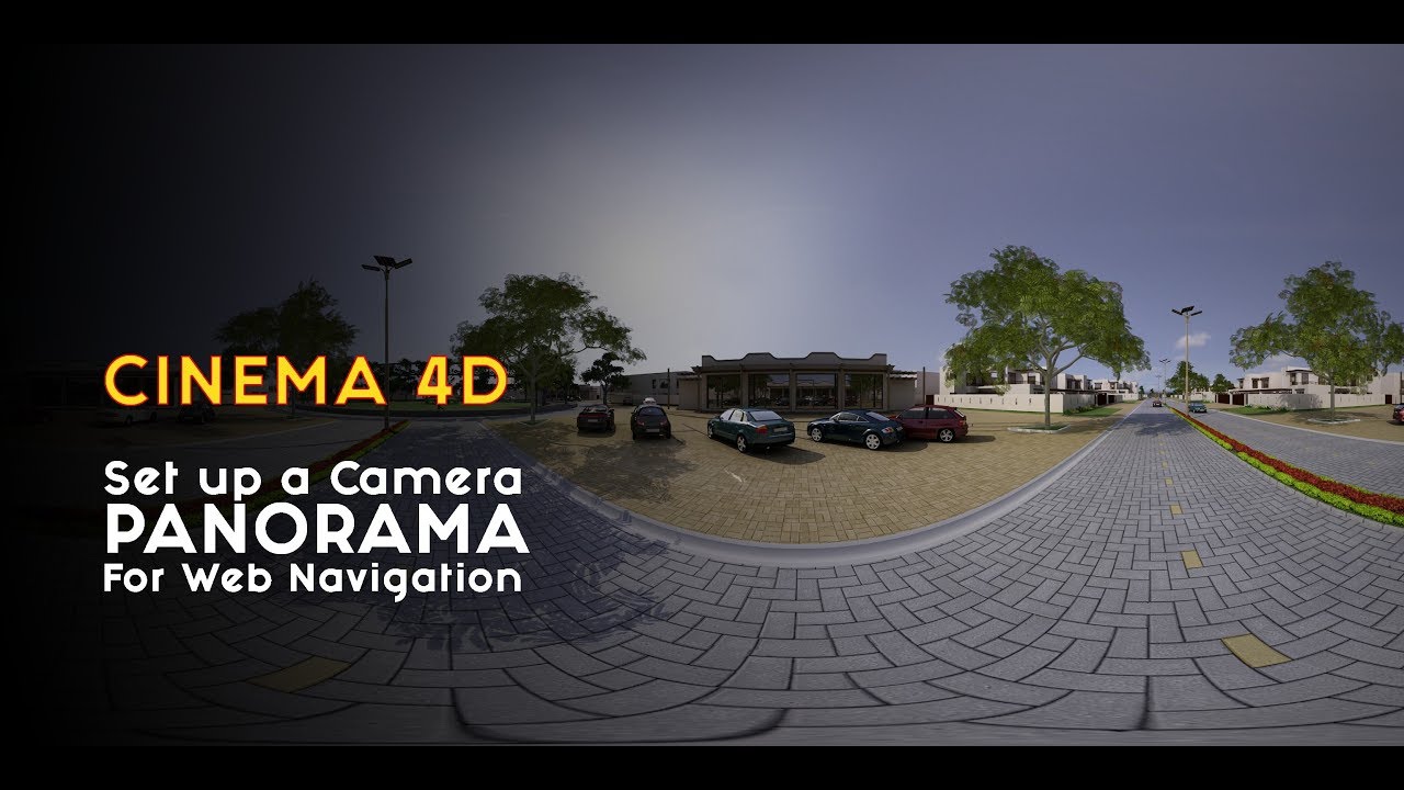 Cinema 4D: Set up a Camera Panorama for web Navigation