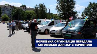 Норвезька організація, яку заснував уродженець Тернопільщини, передала автомобілі для ЗСУ