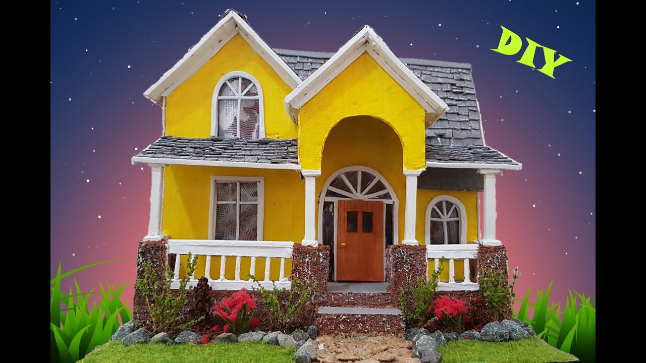 Коттедж из картона своими руками / DIY