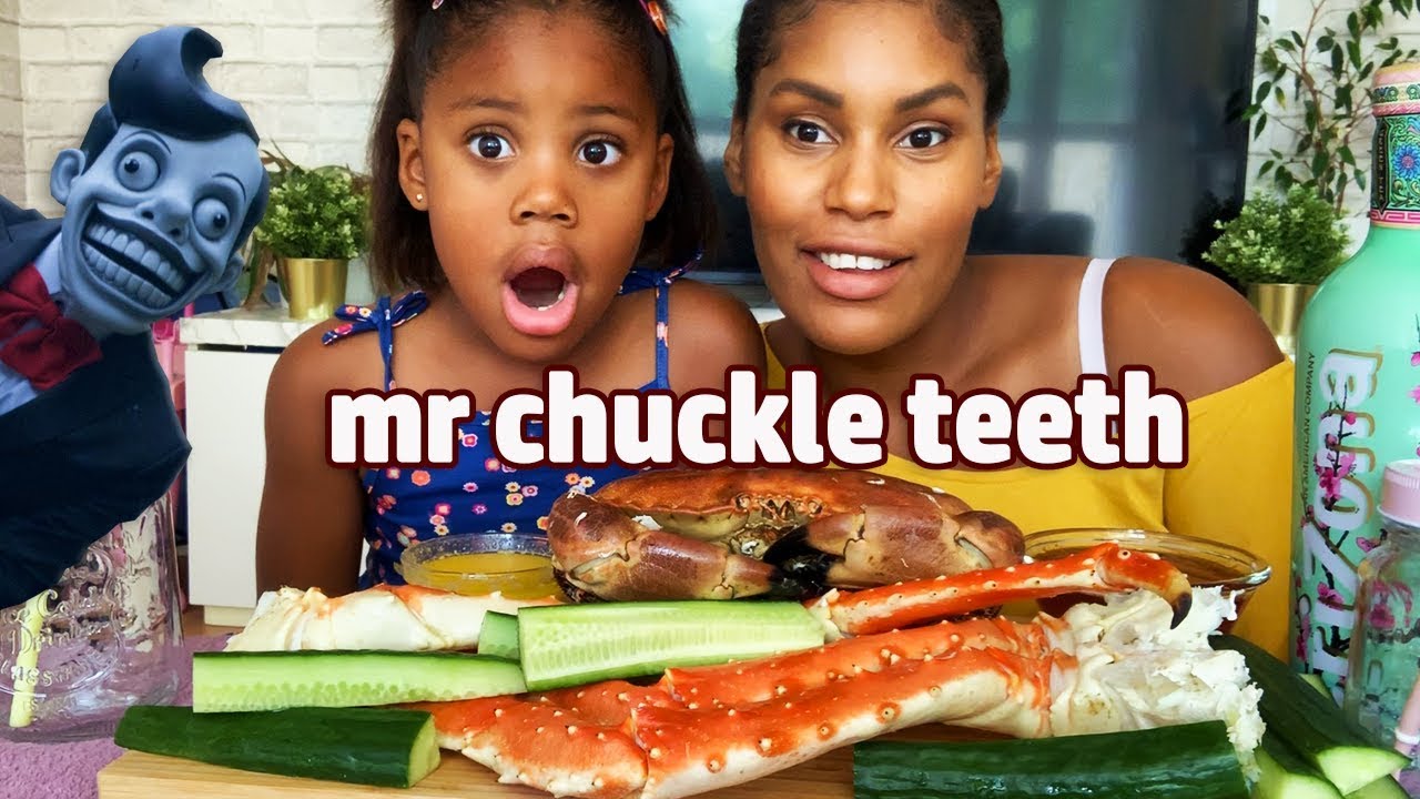 KING CRAB LEGS MUKBANG┃mr chuckle teeth nous embête..