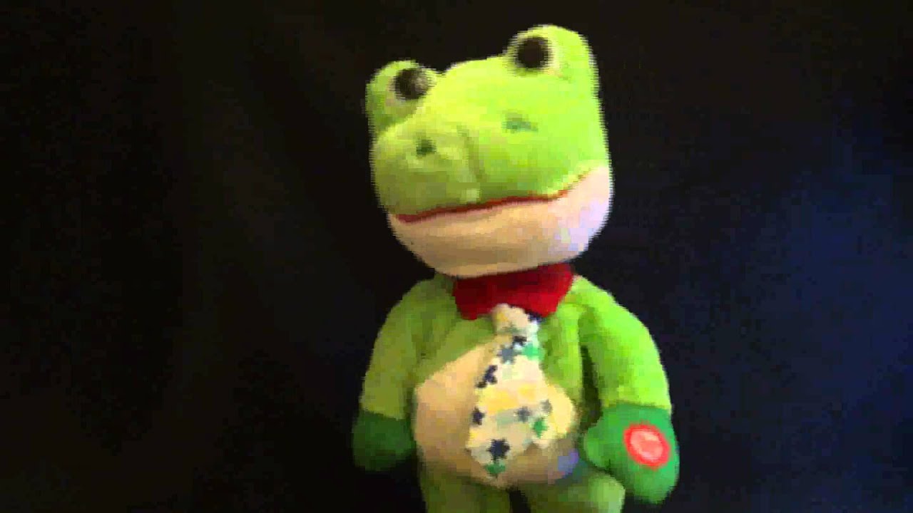 Green dancing plush toy frog YouTube