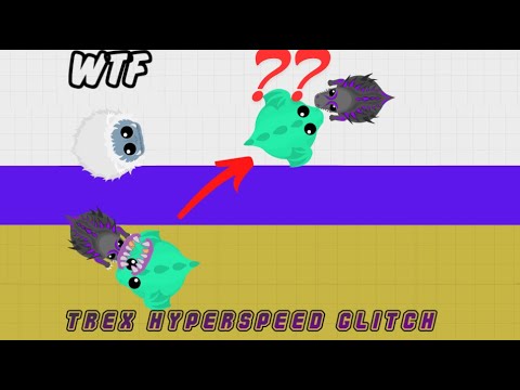 NEW T-Rex Hyperspeed Glitch in Mope.io | Testing out mope.io glitches ...