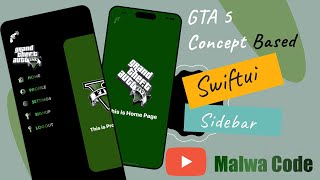 SideBar SwiftUI GTA 5 Concept | SwiftUI Tutorials in Punjabi | Malwa Code screenshot 1