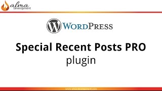 Re-purposing blog content with Special Recent Posts Pro plugin