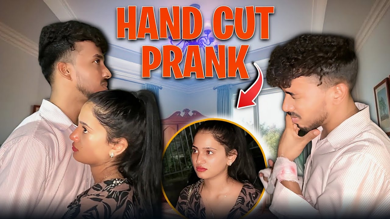 AB KYU ROO RAHI HO NISHU 💔 || HAND CUT PRANK 🥺💔 #prank #viralvideo