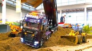 : EXTRA LONG RC TRUCK ACTION AND HARD WORKING RC EQUIPMENT - FASZINATION MODELLBAU - SCANIA RC TRUCK