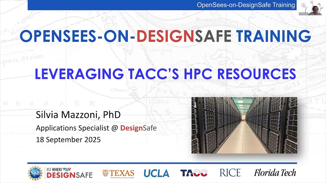OpenSees-on-DesignSafe Training | September 17, 2025