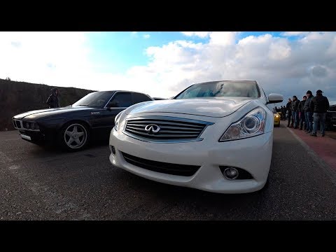 Япония в деле! Infiniti G37 против всех. Гонка с "Баварский Волк" BMW 540 и не только