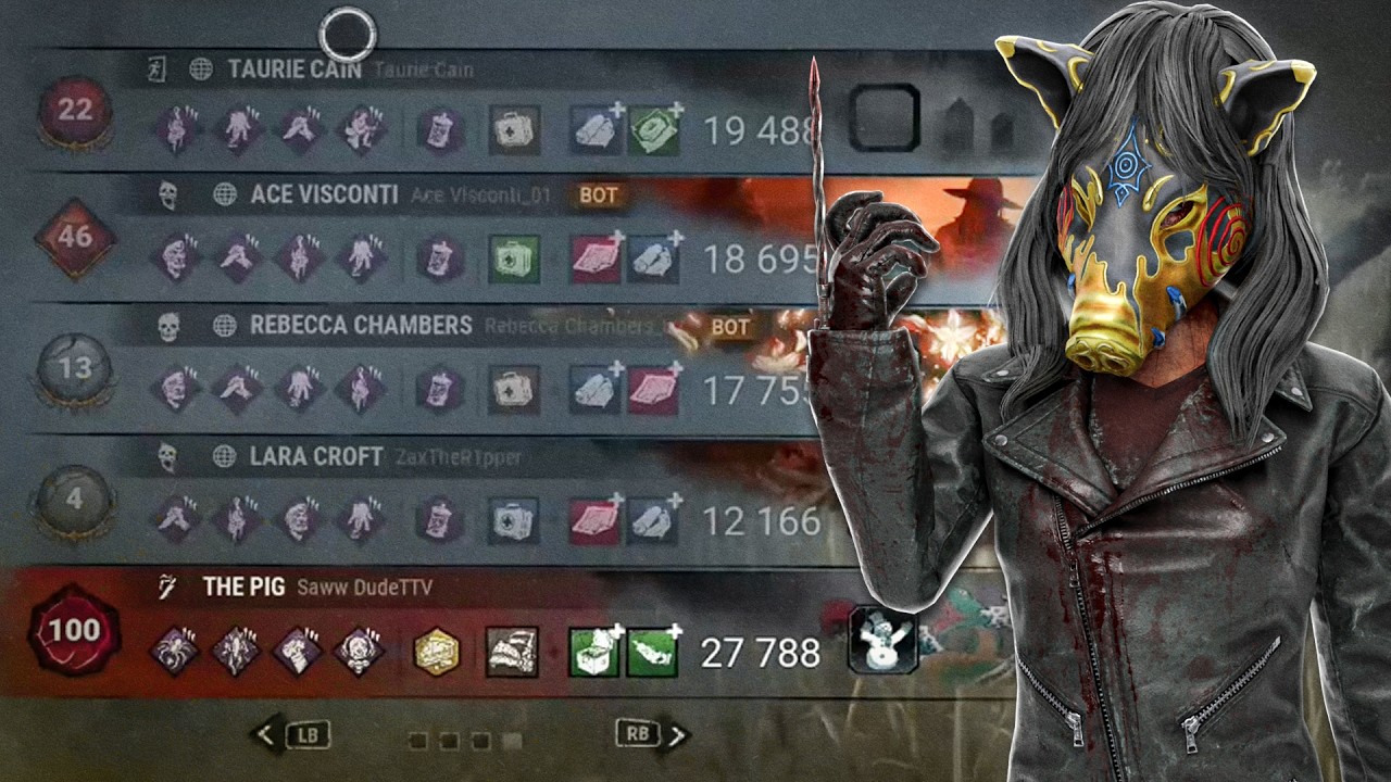 My P100 Pig Vs 4-man SWF with Sweaty Luck builds! | Dead by Daylight ...