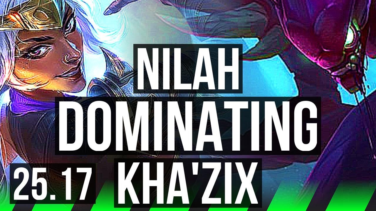 NILAH vs KHA'ZIX (JGL) | Dominating | NA Challenger | 25.17