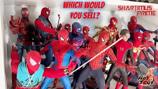 Which Would You Sell?  Hot Toys SpiderMan Collection Tom Holland, Andrew Garfield, Tobey Maguire