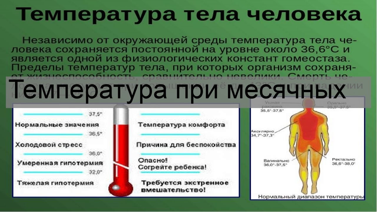 Температура при месячных