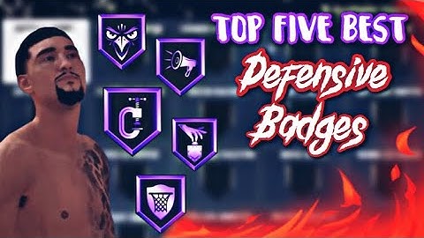 2K20 BEST DEFENSIVE BADGES!! YOU WONT GET SCORED ON!!