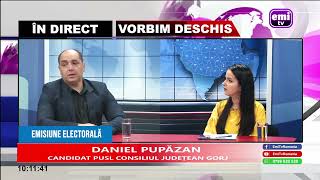 VORBIM DESCHIS - DANIEL PUPAZAN - CANDIDAT PUSL - CONSILIUL JUDETEAN GORJ - 23.05.2024