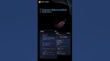 CSS Cursor Interaction using Canvas #shots #shortvideo #html #css