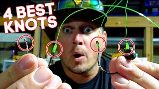 STOP TYING BAD KNOTS!! Top 4 STRONGEST Fishing Knots
