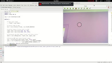 Laser Pointer Tracking - OpenCV , Python