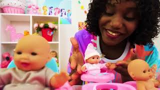 Baby Annabell & NEW baby dolls for kids. Kids play with baby doll bedroom & doll video for kids.