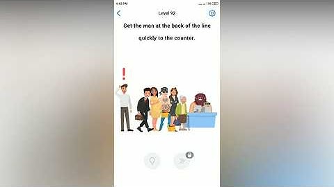 Easy Game - Get the man to the counter - Level 92 solution