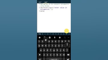 #24 Program is to convert Kilometres into Miles in #python #pythonprogramming #pythonforbeginners