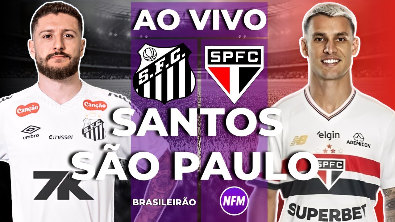 SÃO PAULO X SANTOS AO VIVO COM IMAGENS DO ESTÚDIO | JOGO DO SANTOS AO ...