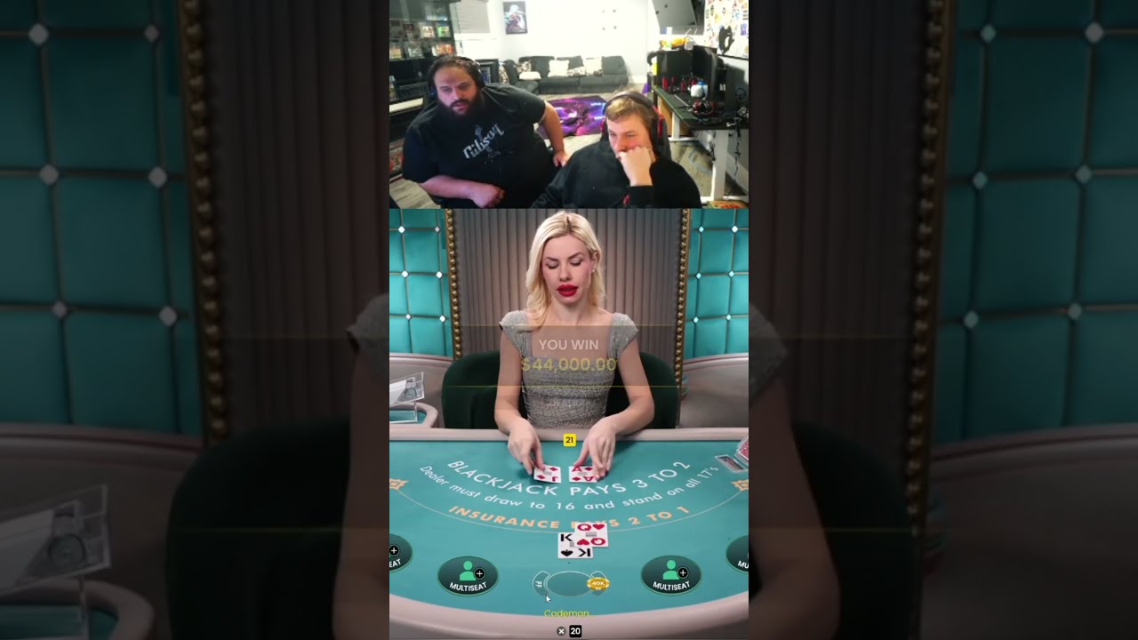 This Blackjack Hand left us Speechless... #shorts #gambling