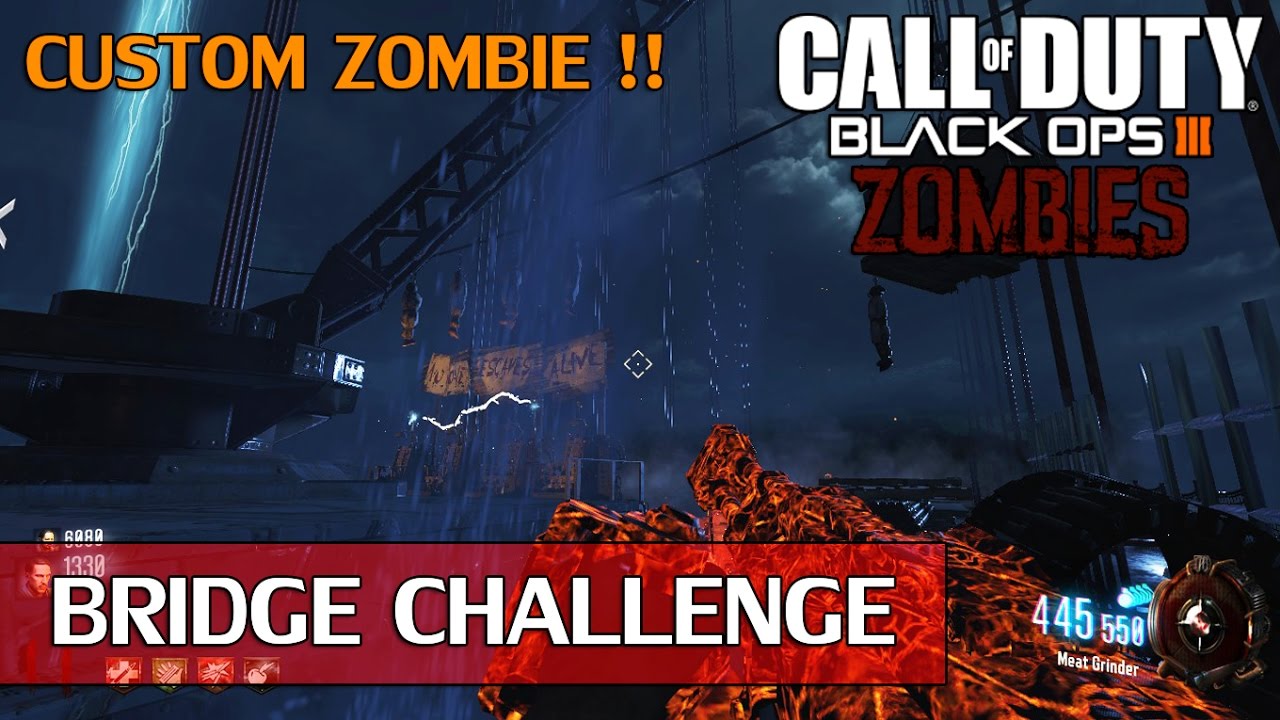 Custom Zombie Map (BO3) BRIDGE CHALLENGE (MOTD) !! Episode 21 [FR] YouTube